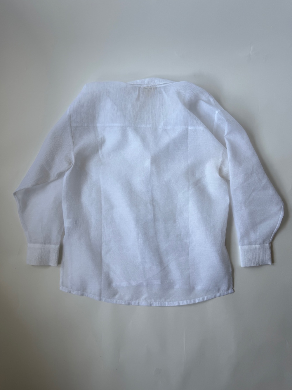 Open Edit Sheer Button-Up Shirt - Picture 6 of 8